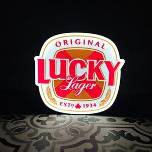 Lucky Lager LED Lightbox Sign